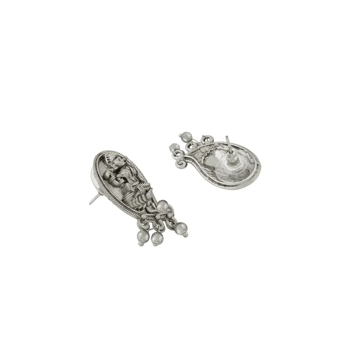 Necklaces Teejh Teejh Sayyid Silver Oxidised Necklace Set