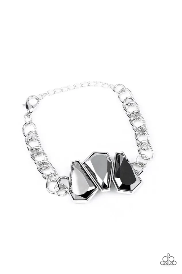 Bracelets Paparazzi Jewelry Paparazzi Bracelet Raw Radiance Silver