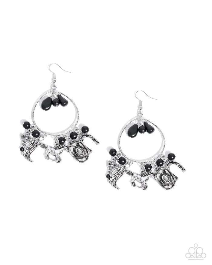 Earrings Paparazzi Earring Western Whisper Black Paparazzi Jewelry Earrings Paparazzi Earring Western Whisper Black Paparazzi Jewelry