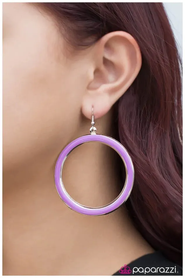 Earrings Paparazzi Jewelry Paparazzi Earring Purple Hula Purple