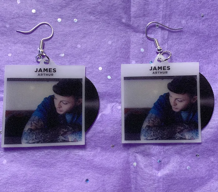 James Arthur Self Titled Vinyl Album Handmade Earrings Sam Makes Things Earrings