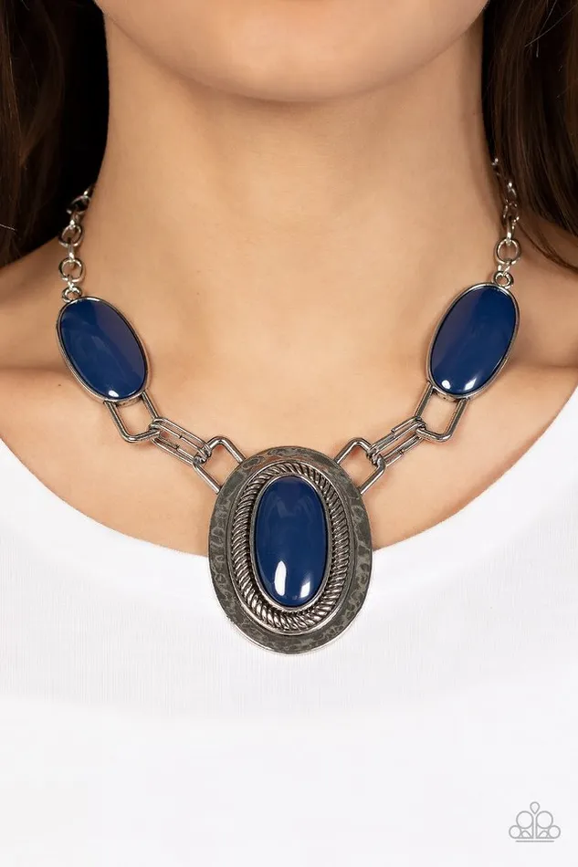 Necklaces Paparazzi Jewelry Paparazzi Necklace Count to TENACIOUS Blue Necklaces Paparazzi Jewelry Paparazzi Necklace Count to TENACIOUS Blue