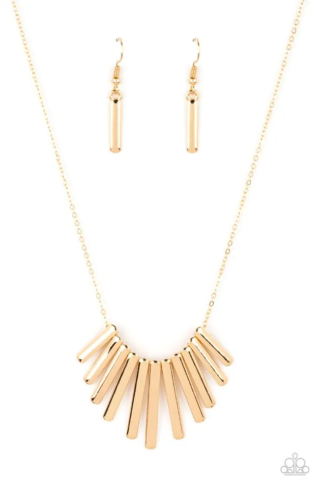 Necklaces Paparazzi Jewelry Paparazzi Necklace Leading MANE Gold Necklaces Paparazzi Jewelry Paparazzi Necklace Leading MANE Gold