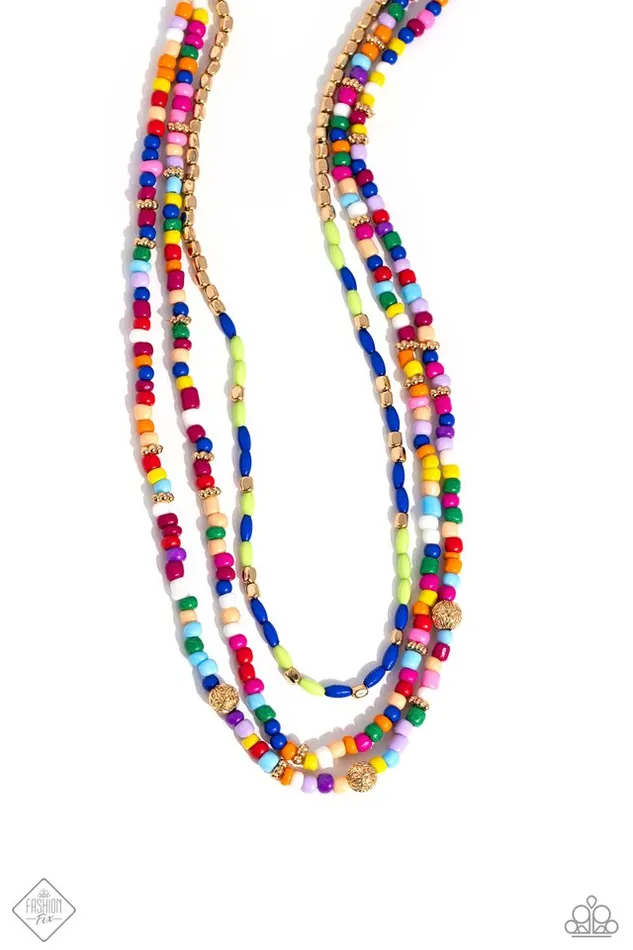 Necklaces Paparazzi Jewelry Paparazzi Necklace Multicolored Mashup Gold Necklaces Paparazzi Jewelry Paparazzi Necklace Multicolored Mashup Gold