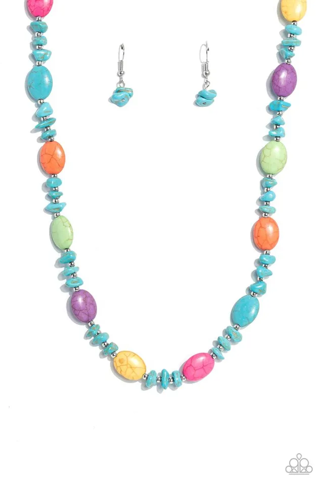 Necklaces Paparazzi Jewelry Paparazzi Necklace Stone Age Showcase Multi