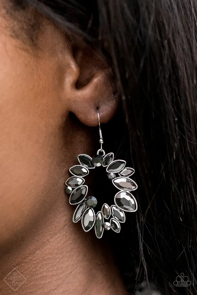 Paparazzi Earrings Try as I DYNAMITE Fashion Fix Oct2020 Silver Paparazzi Jewelry Earrings