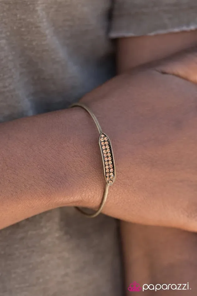 Paparazzi Jewelry Bracelets Paparazzi Bracelet Leave A Little Sparkle Brass