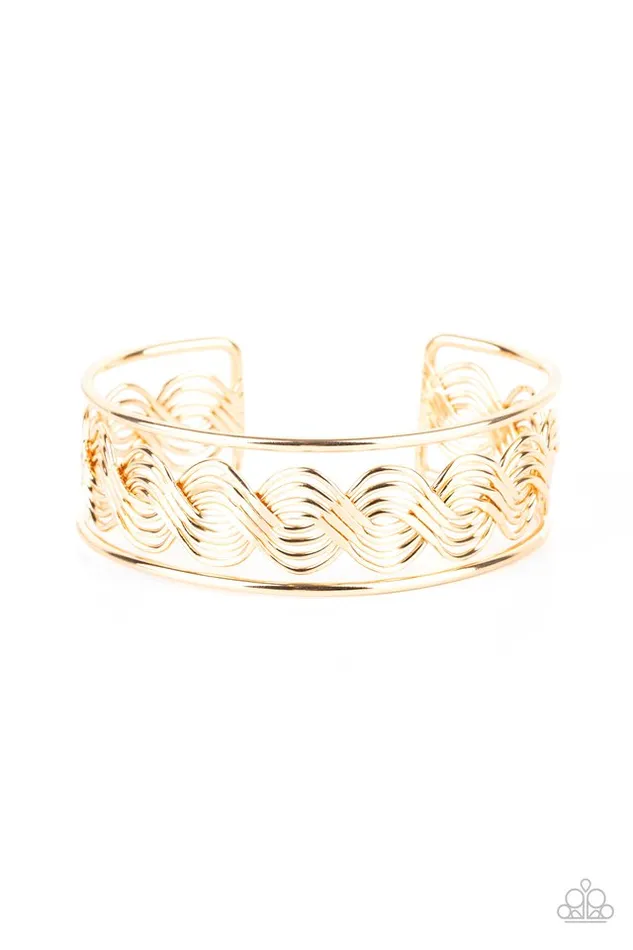 Paparazzi Jewelry Bracelets Paparazzi Bracelet WEAVE An Impression Gold Paparazzi Jewelry Bracelets Paparazzi Bracelet WEAVE An Impression Gold