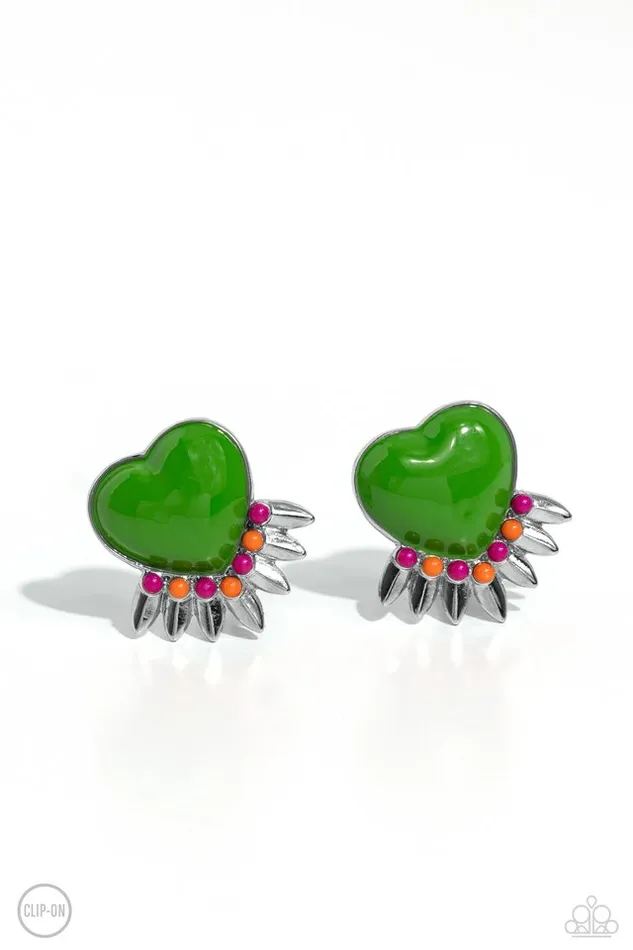Paparazzi Jewelry Earrings Paparazzi Earring Spring Story Green Paparazzi Jewelry Earrings Paparazzi Earring Spring Story Green
