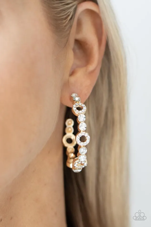 Paparazzi Jewelry Earrings Paparazzi Earring SwoonWorthy Sparkle Gold