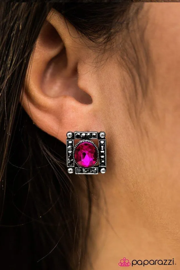 Paparazzi Jewelry Earrings Paparazzi Earrings Backstage Broadway Pink