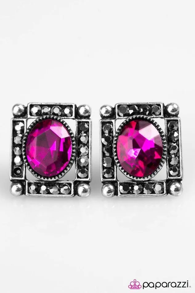 Paparazzi Jewelry Earrings Paparazzi Earrings Backstage Broadway Pink