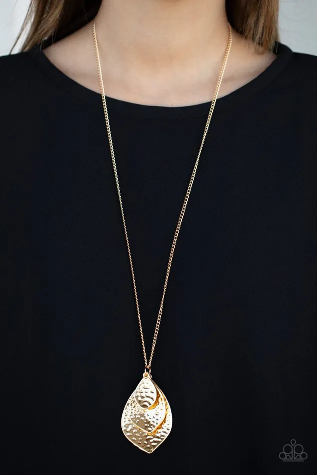 Paparazzi Jewelry Necklaces Paparazzi Necklace Changing Leaves Gold