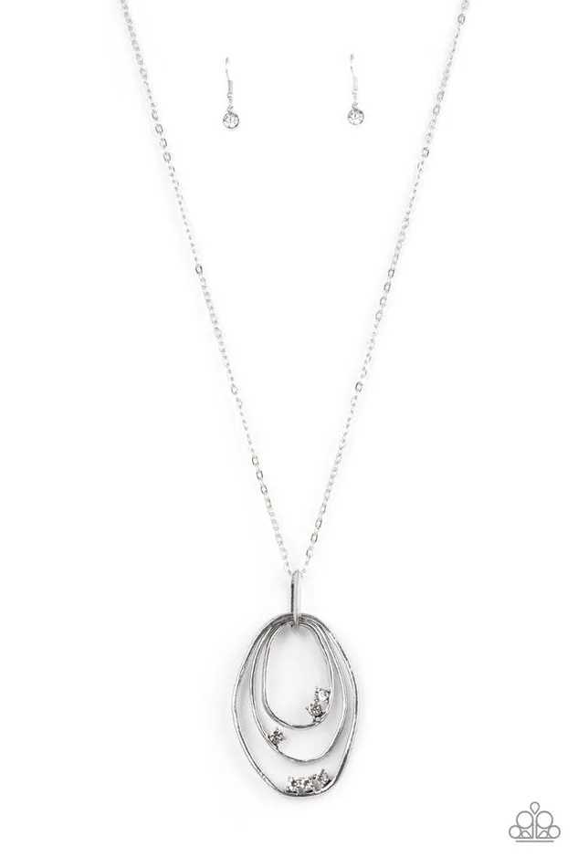 Paparazzi Jewelry Necklaces Paparazzi Necklace Industrial Infusion White Paparazzi Jewelry Necklaces Paparazzi Necklace Industrial Infusion White