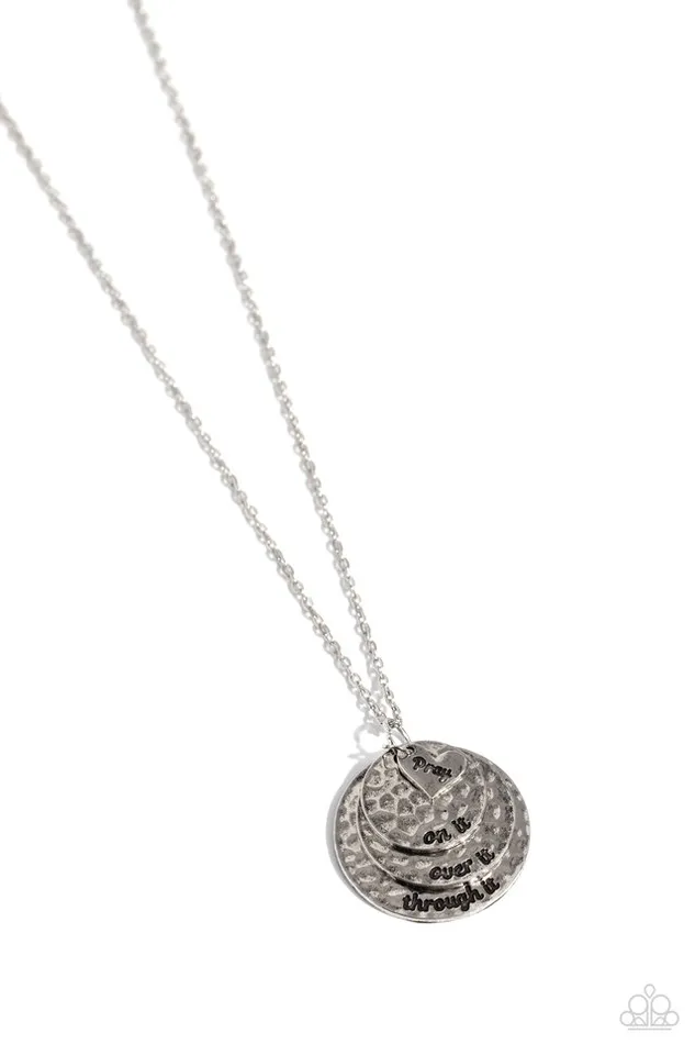 Paparazzi Jewelry Necklaces Paparazzi Necklace Keep Moving Forward Silver Paparazzi Jewelry Necklaces Paparazzi Necklace Keep Moving Forward Silver