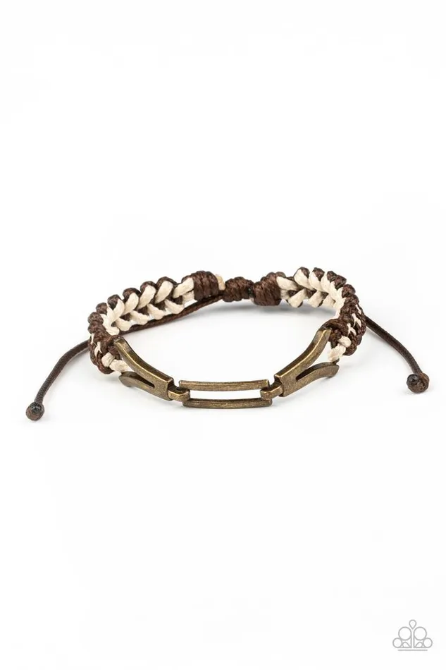 Paparazzi Jewelry Paparazzi Bracelet Bungee Bungalow Brown Bracelets