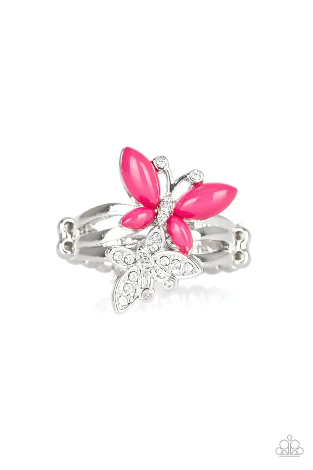 Paparazzi Jewelry Rings Paparazzi Ring Flutter Flirt Pink
