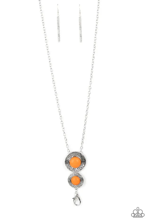 Paparazzi Necklace Abstract Artistry Orange Paparazzi Jewelry Necklaces