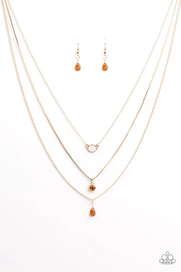 Paparazzi Necklace Mixed Messages Brown Paparazzi Jewelry Necklaces