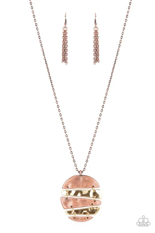Paparazzi Necklace Shattered Sunset Copper Paparazzi Jewelry Necklaces Paparazzi Necklace Shattered Sunset Copper Paparazzi Jewelry Necklaces