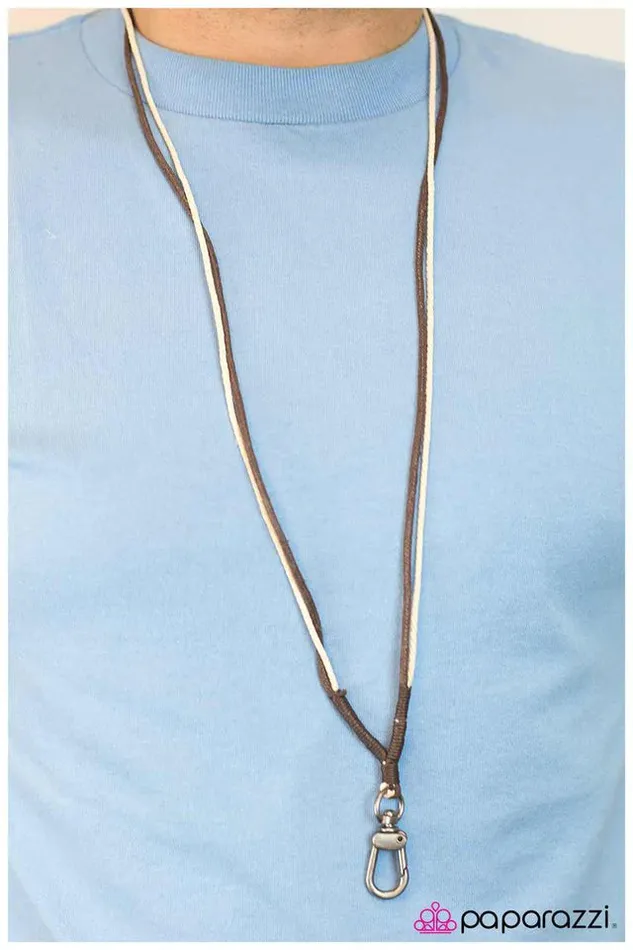Paparazzi Necklace Whats the Catch Brown Paparazzi Jewelry Necklaces