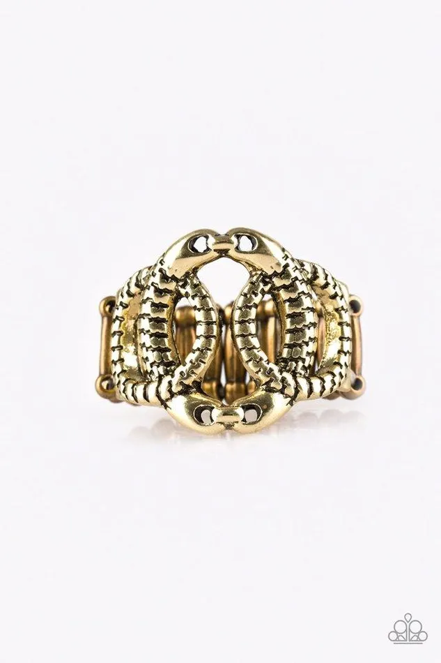 Paparazzi Ring TRIO de Janeiro Brass Paparazzi Jewelry Rings