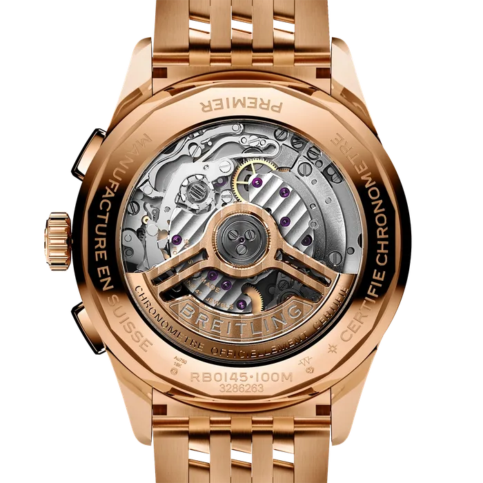 PreStyled Sets Breitling Breitling B01 Chronograph 42 18K Red Gold Ivory Dial PreStyled Sets Breitling Breitling B01 Chronograph 42 18K Red Gold Ivory Dial