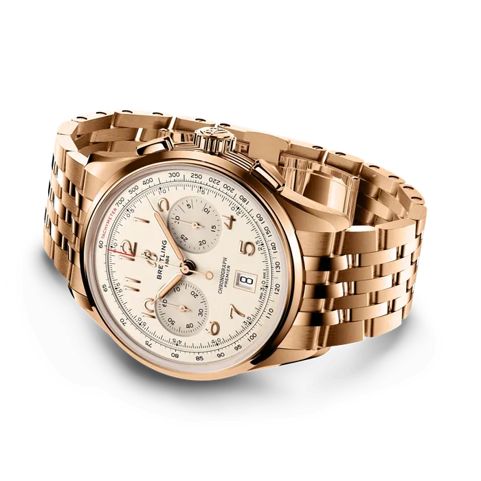 PreStyled Sets Breitling Breitling B01 Chronograph 42 18K Red Gold Ivory Dial PreStyled Sets Breitling Breitling B01 Chronograph 42 18K Red Gold Ivory Dial