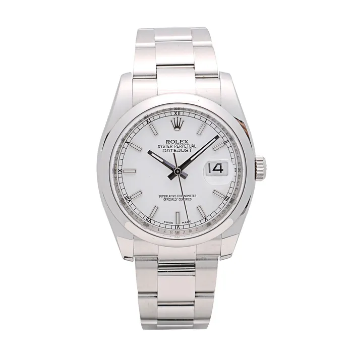 Preowned Rolex Bracelets Rolex Datejust 36 Steel White Dial Oyster Bracelet Preowned