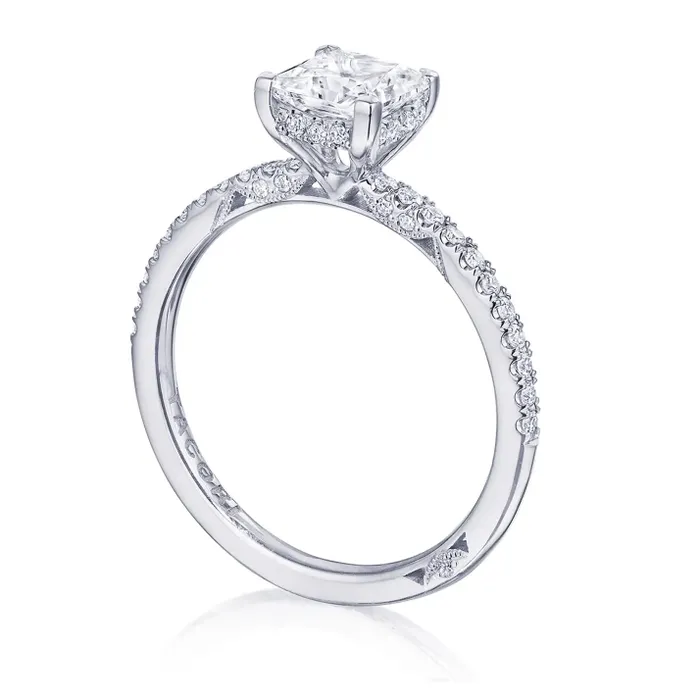 Rings Tacori Tacori 18K White Gold Semi Mount Diamond Ring