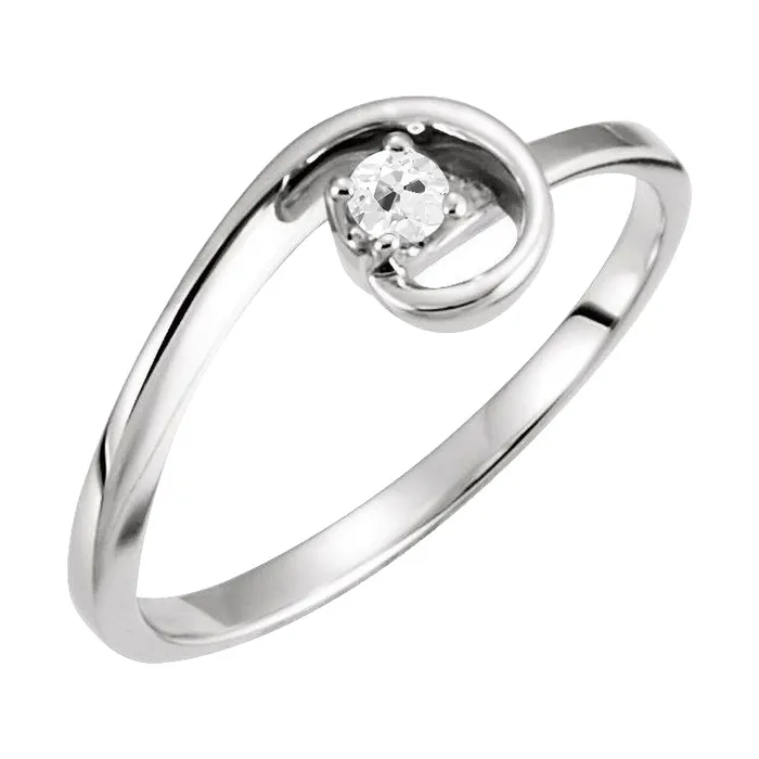 1 Carat Round Brilliant Earth Mined Diamond Solitaire Ring Thin Shank HarryChadEntcom Rings