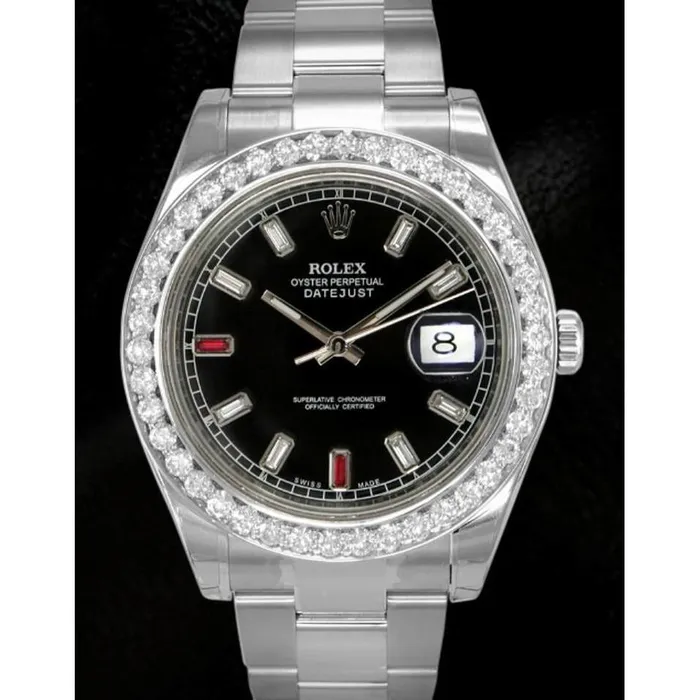 Bracelets GB Rolex Datejust 2 41 Mm Men Watch Diamond Dial Oyster Bracelet Ss