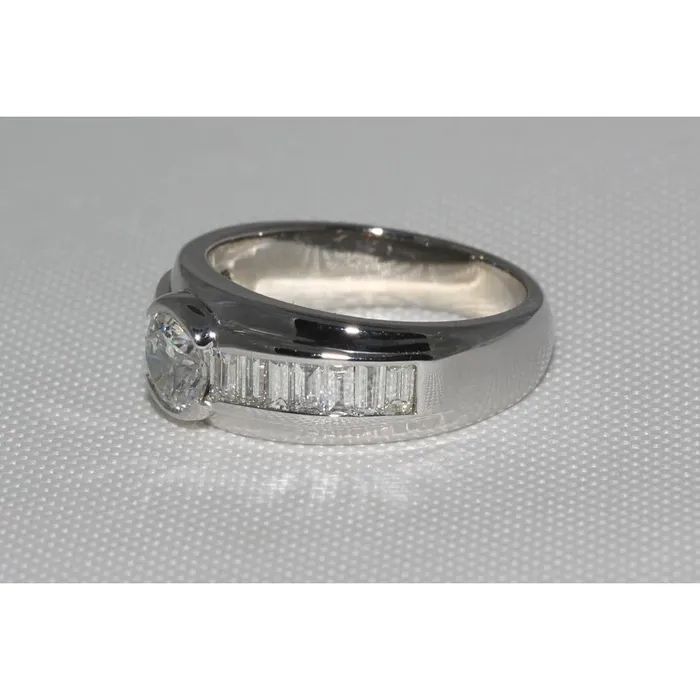 GB Rings 2 Carat Natural Earth Mined Diamonds Engagement Ring Mens Band White Gold 14K