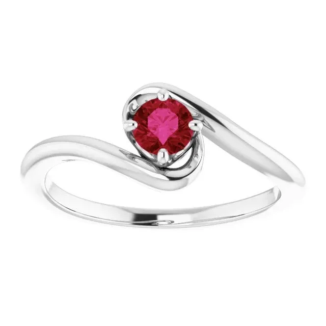 GB Rings Solitaire Ring Burmese Ruby 150 Carats Twisted Style Jewelry New