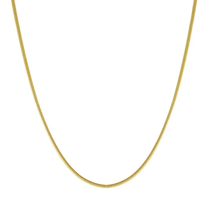 Hey Happiness Necklaces Round Snake Chain Necklace Gold