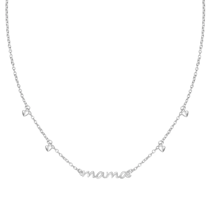 Necklaces Mama Heart Charms Necklace Sterling Silver Hey Happiness
