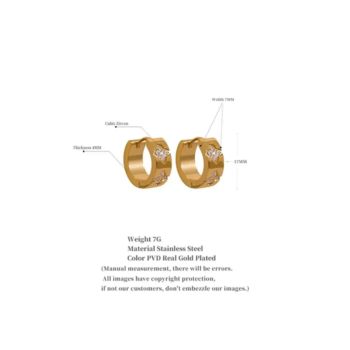 Earrings Mabel Love Co Isabela Hoop Earrings