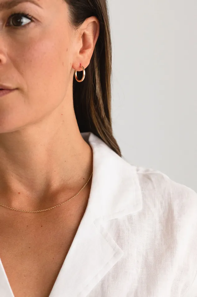 Everyday Click Hoop Earrings Gold Fill Sheena Marshall Jewelry Earrings