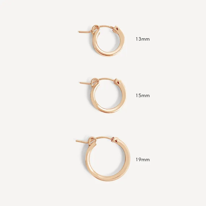 Everyday Click Hoop Earrings Gold Fill Sheena Marshall Jewelry Earrings