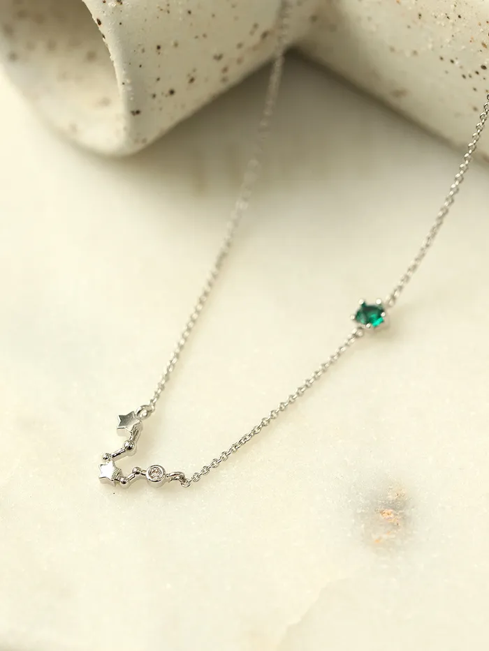MinimalBijoux Necklaces Constellation with birthstone necklace