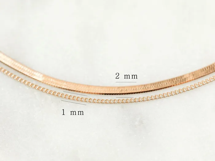 MinimalBijoux PreStyled Sets 14K 18K Gold Snake Chain Anklet