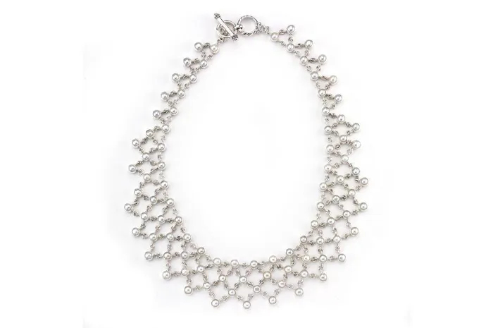 Necklaces Samuel B Glistening Web Necklace