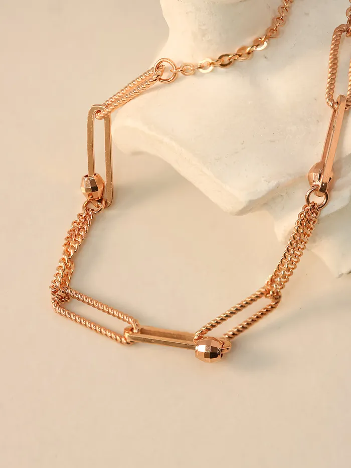 PreStyled Sets MinimalBijoux 14K 18K Gold Cutting Ball Mixed Clip Chain Anklet