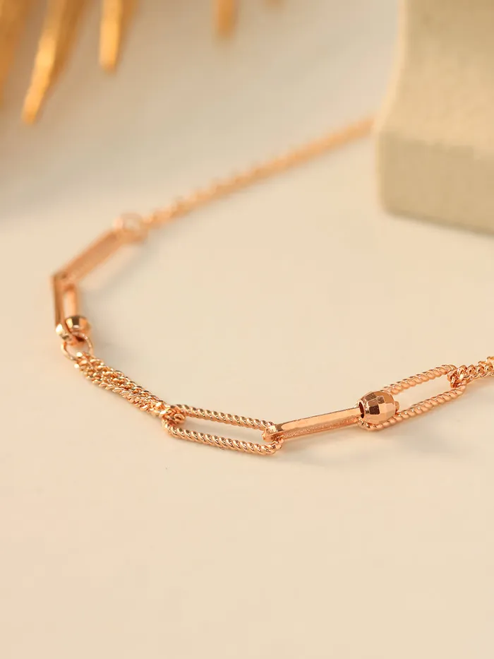 PreStyled Sets MinimalBijoux 14K 18K Gold Cutting Ball Mixed Clip Chain Anklet