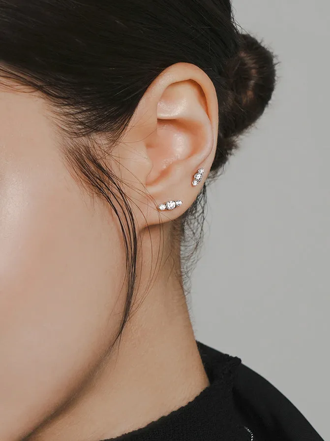 PreStyled Sets MinimalBijoux 14K Gold Moissanite Planet Internally Threaded Labret Piercing 20G18G16