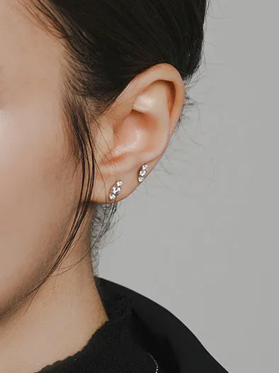 PreStyled Sets MinimalBijoux 14K Gold Moissanite Planet Internally Threaded Labret Piercing 20G18G16