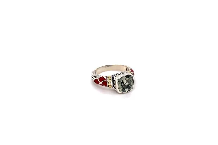 Rings Samuel B Rak Ring Green Amethyst
