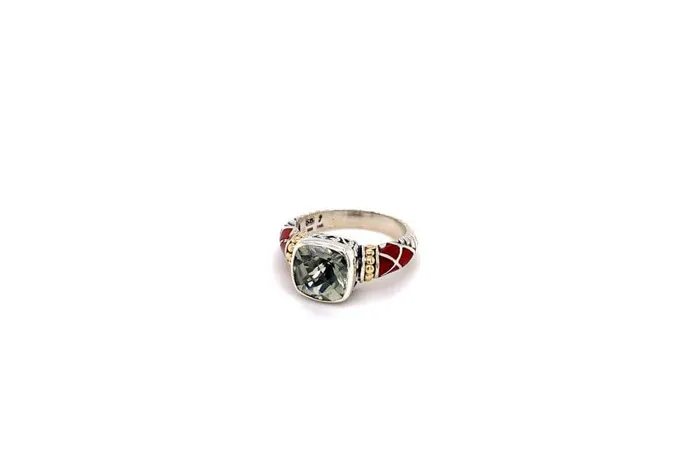 Rings Samuel B Rak Ring Green Amethyst