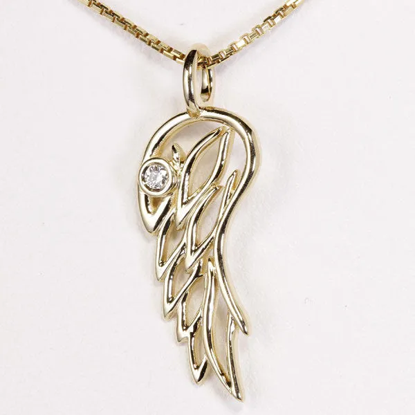vendorunknown PreStyled Sets Gold Angel Wing Pendant 14kt 35 days production time vendorunknown PreStyled Sets Gold Angel Wing Pendant 14kt 35 days production time