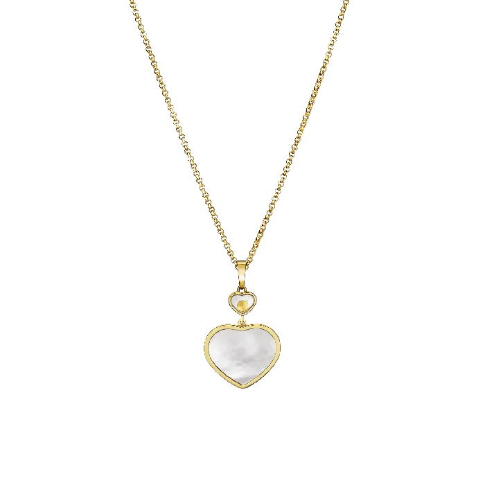 Chopard Necklaces Happy Hearts Yellow Gold MotherofPearl Pendant